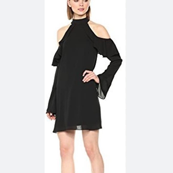 Amanda Uprichard Dresses & Skirts - Amanda Uprichard Simona black cold shoulder dress P